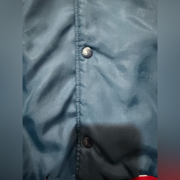 Vintage Earl-Gorn Nylon Bomber Jacket XL Navy Red Trim Retro Dearborn Hts MI - Picture 5 of 11